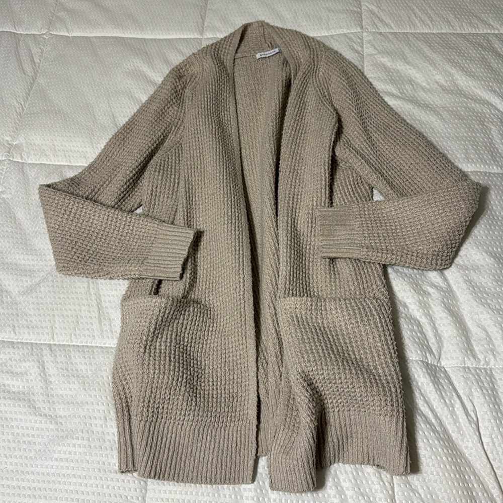 Tan cardigan